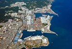 The Hyundai Heavy Industry shipyard, in Ulsan, South Korea, is one of the three largest in the world. Several hundred ships of all sizes and shapes are produced here annually.